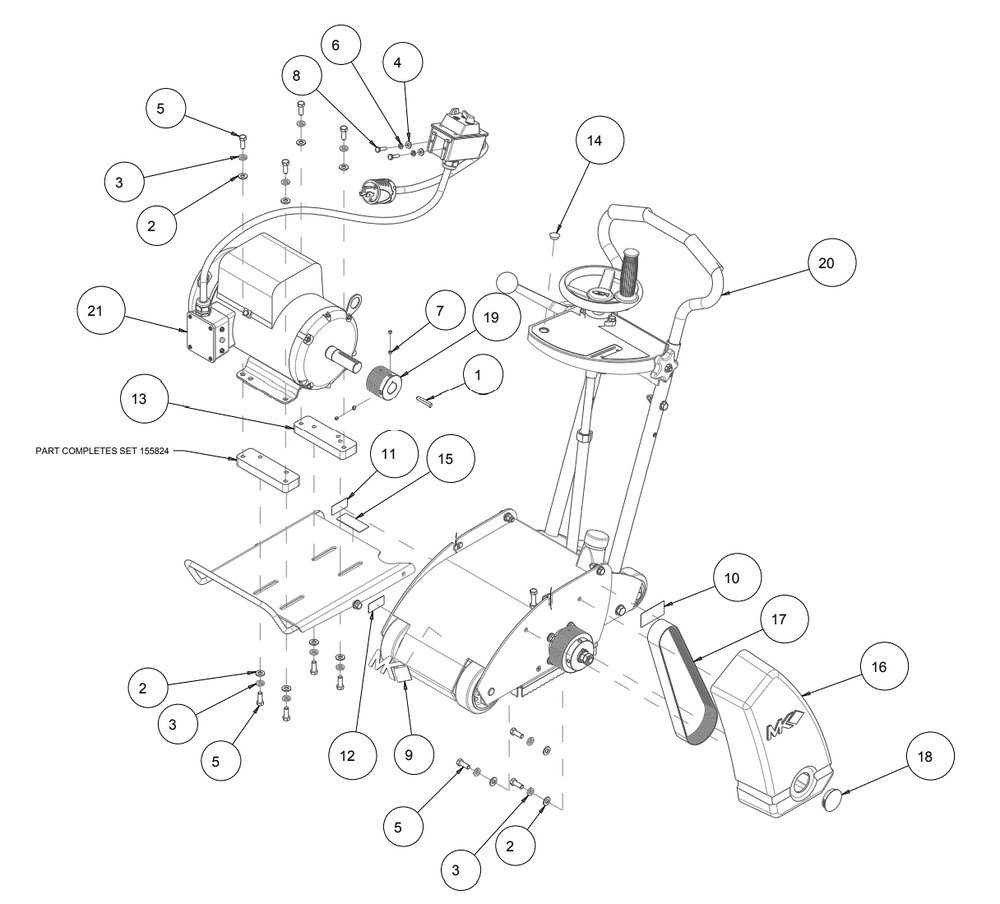 Section 06 Diagram and Parts List for SG-5  MK Diamond Grinder